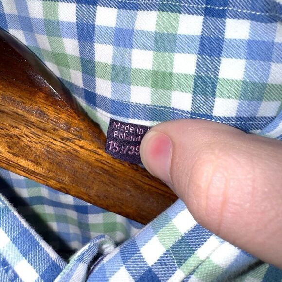 Seaward & Stearn London Spread Collar Dress Shirt Size 15.5 M - Picture 3 of 9